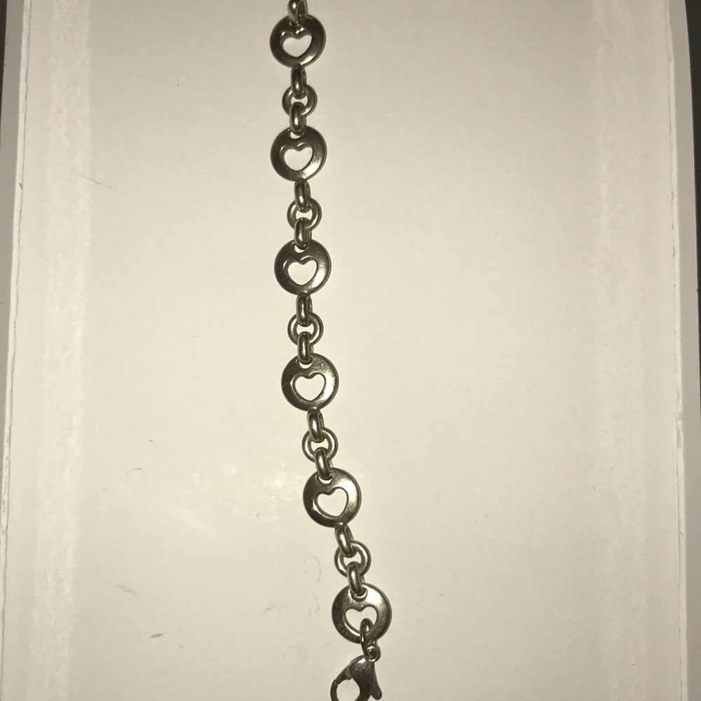 Authentic Tiffany&Co Stencil Heart Cutout bracelet